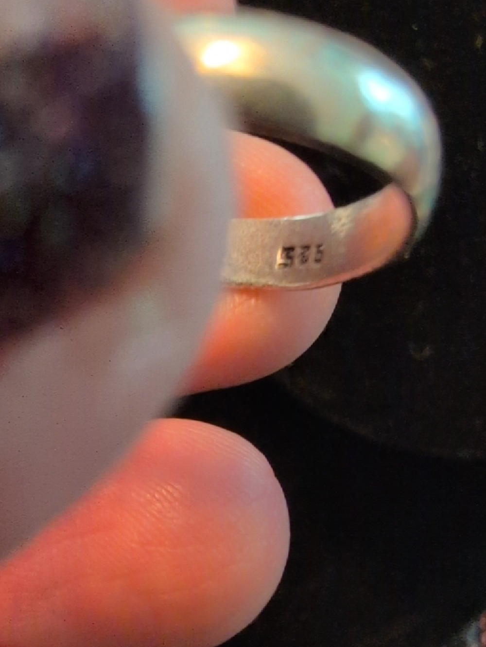 Rectangular Abalone Ring - Picture 9 of 9
